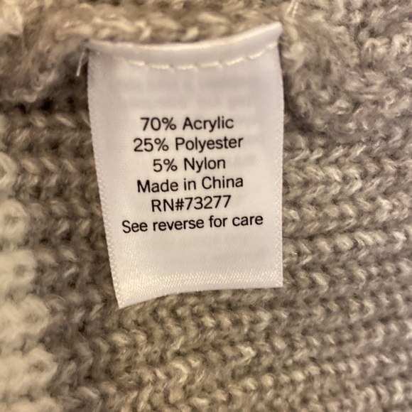 9 West Size Medium Striped Cardigan Sweater - Picture 3 of 5